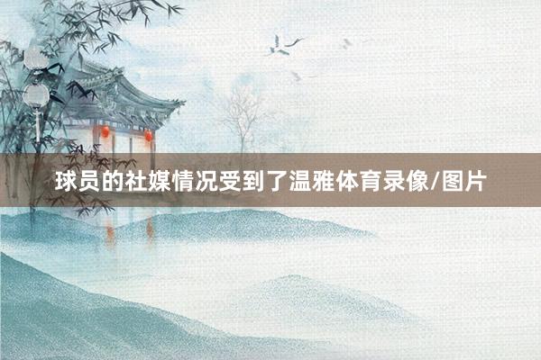 球员的社媒情况受到了温雅体育录像/图片