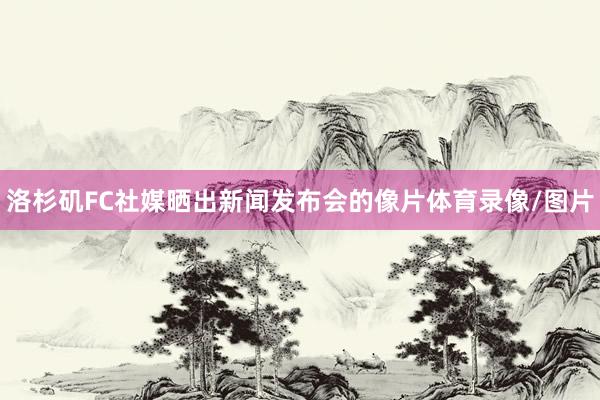 洛杉矶FC社媒晒出新闻发布会的像片体育录像/图片