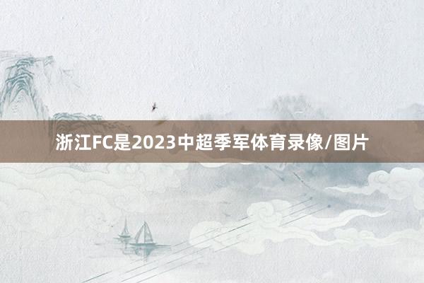 浙江FC是2023中超季军体育录像/图片