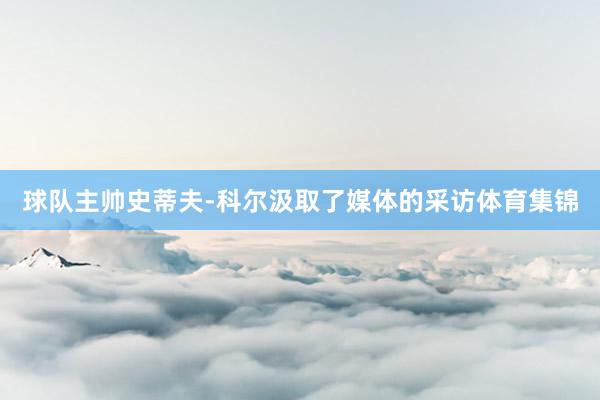 球队主帅史蒂夫-科尔汲取了媒体的采访体育集锦