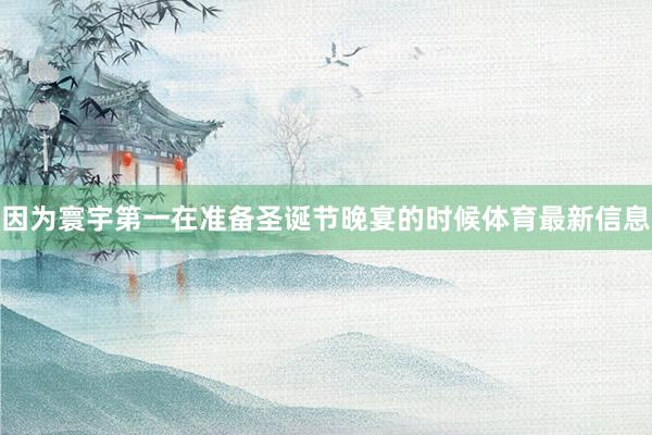 因为寰宇第一在准备圣诞节晚宴的时候体育最新信息