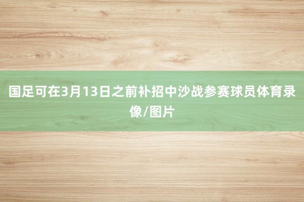 国足可在3月13日之前补招中沙战参赛球员体育录像/图片